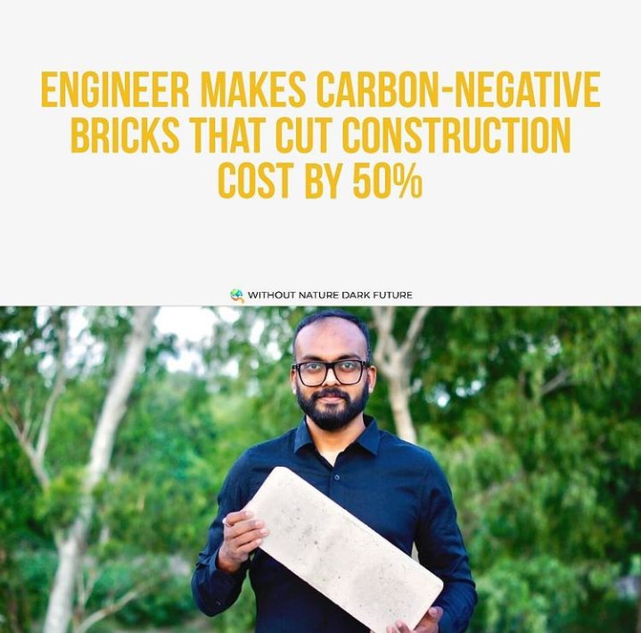 WNDFTweet's tweet photo. Tarun Jami founder of greenjams with agrocrete. The product is made of upcycle material and can reduce construction costs by50%
increase thermal insulation by50% and cut down the time required for constructing buildings, founders say.
#wndf
#withoutnaturedarkfuture https://t.co/df2t9OC3G2