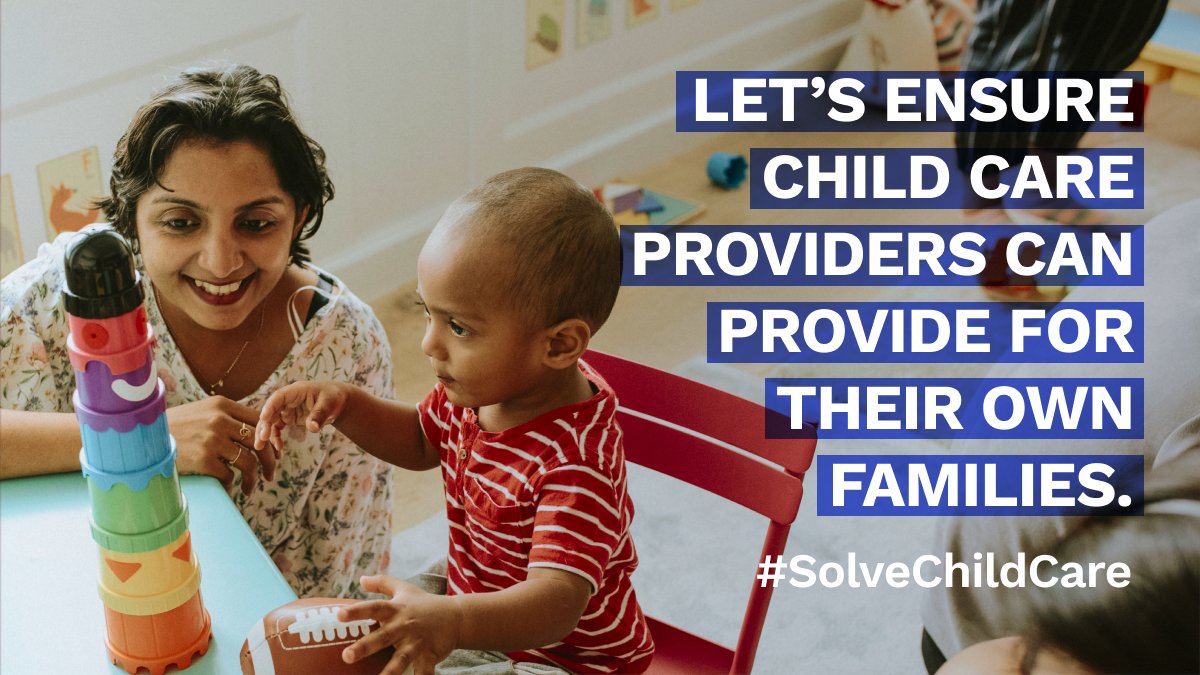 #Childcare workers in our communities often earn poverty wages. Dedicated federal investment in child care would finally reward #ECE educators for the invaluable work they do. <a href="/SenFeinstein/">Senator Dianne Feinstein</a>, <a href="/SenAlexPadilla/">Senator Alex Padilla</a>: please support proposals that will #SolveChildCare.