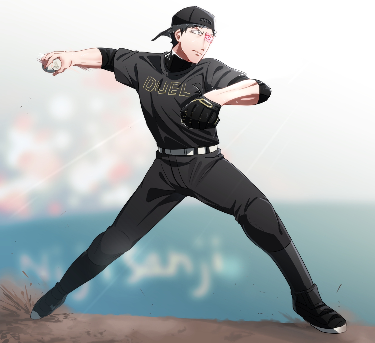 1boy male focus baseball cap hat baseball baseball mitt sportswear  illustration images