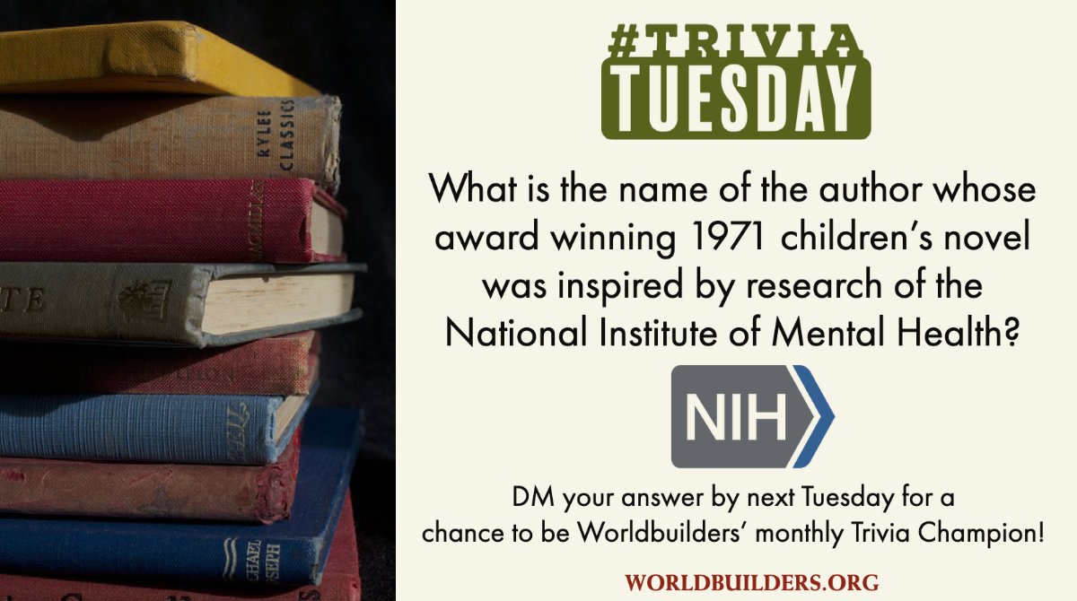 It's Trivia Tuesday! What is the name of the author whose award winning 1971 children’s novel was inspired by research by the National Institute of Mental Health? Please remember DM us the answer and do not leave it in the comments. #triviatuesday #trivia #geektrivia #trivianerd