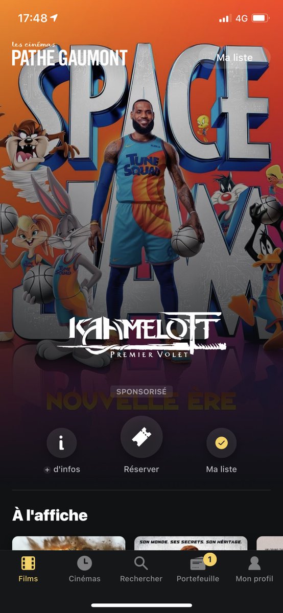 Supervivige's tweet photo. Ça a bien changé @Kaamelott_tweet, hein ouais @PatheGaumont ?? 🤦🏻‍♀️😓😂
#Kaamelott #cinema #gaumont #spacejam https://t.co/WJ3MgPbfwS