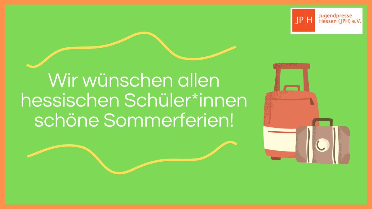 In Hessen haben die Sommerferien begonnen: Wir wünschen allen Schüler*innen eine schöne Ferienzeit! 🌞🌞🌞