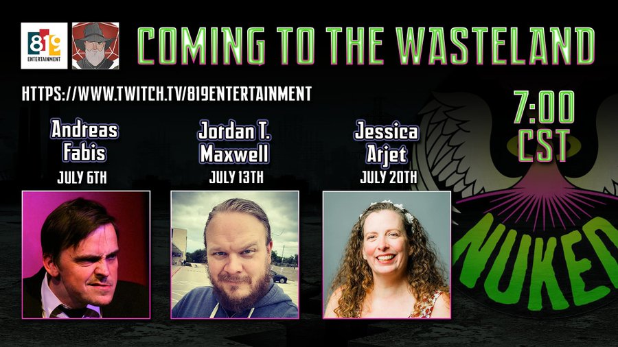 NukedCampaign's tweet photo. Our last show before we hit our mid-season break (read, we're taking August off)! Come join @sadogre, @The_JenBrown, @hihello_hannah, Danielle DaVerona and special guest, Austin improv star Jessica Arjet! Tonight, 7 pm CST at https://t.co/fAnCeCCPj3 https://t.co/5roMJYiNiB