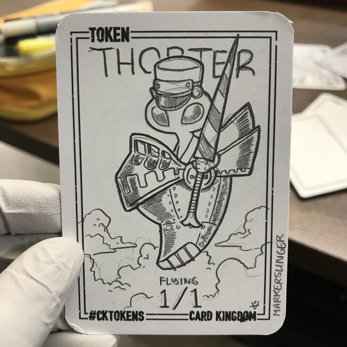 markerslinger's tweet photo. Air superiority.
#cktokens #slingertokens #mtg #thopter #spaceships https://t.co/6j5YPN8TvR