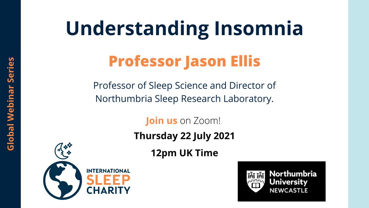 intsleepcharity's tweet photo. Event this Thursday! Don't forget to register for Understanding Insomnia with Professor Jason Ellis. https://t.co/T7zGDfGy88
#insomnia #sleepresearch #AcademicTwitter #sleepeducation #cantsleep #webinar #zoom #lovesleep https://t.co/yXeWsjodqb