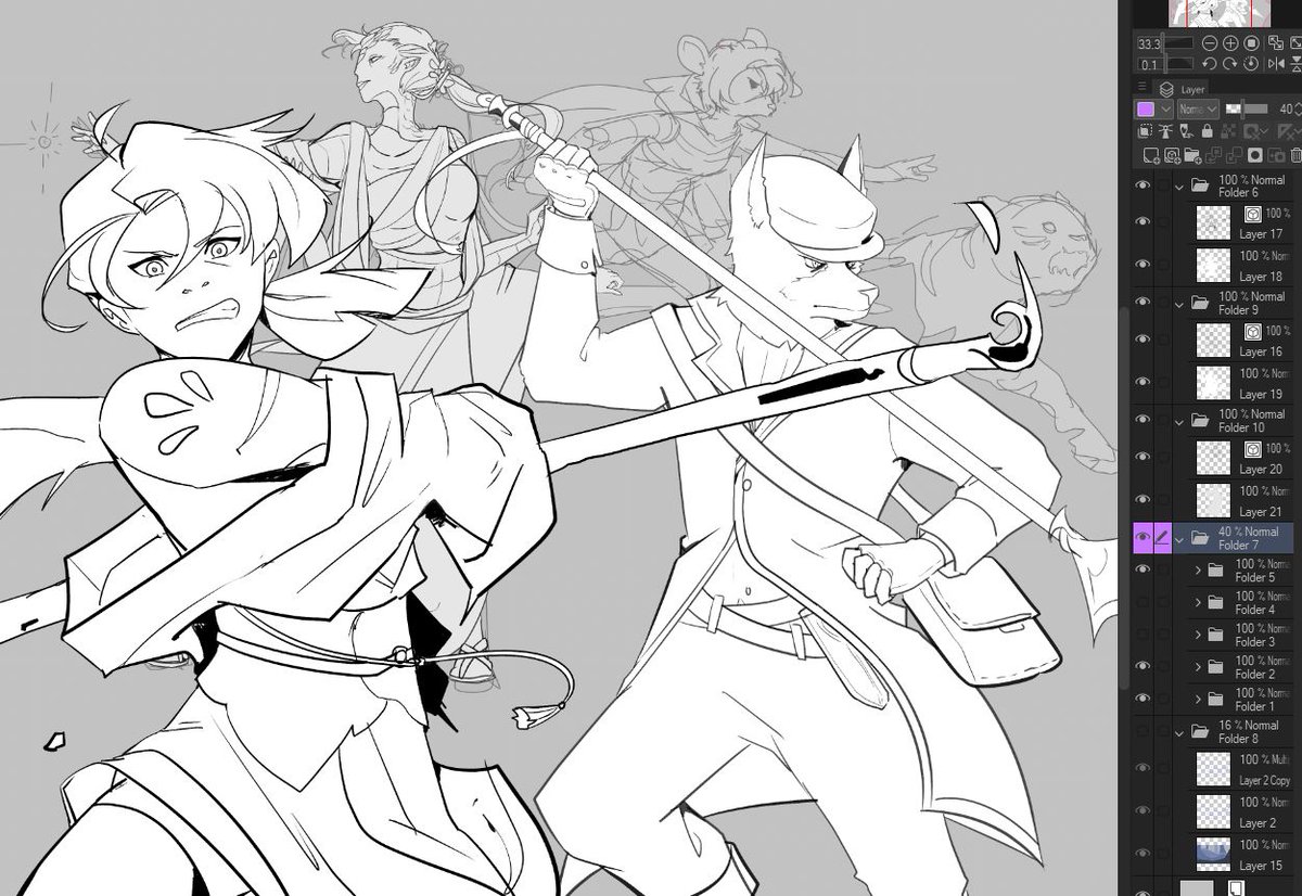 bunch of apex and dnd #wips ;;;; 