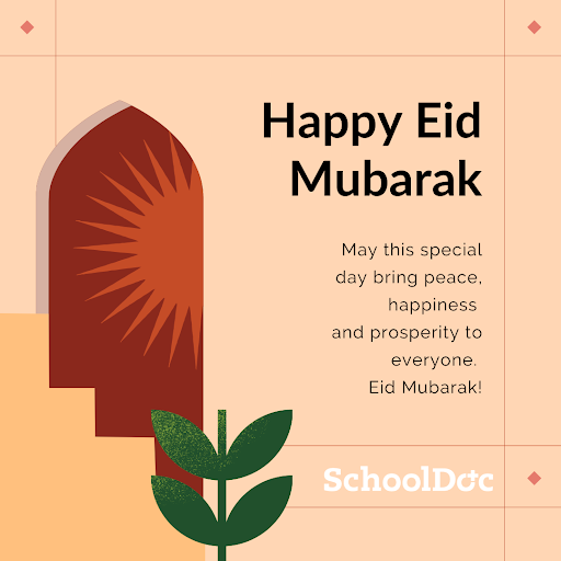 SchoolDoc's tweet photo. Sending wishes for a joyful and peaceful Eid Mubarak to all those celebrating this week! 
.
.
.
#SchoolDoc #DocNetwork #Celebrate #Eid #EidMubarak #Peace #Joy https://t.co/yLcUXiZMCz