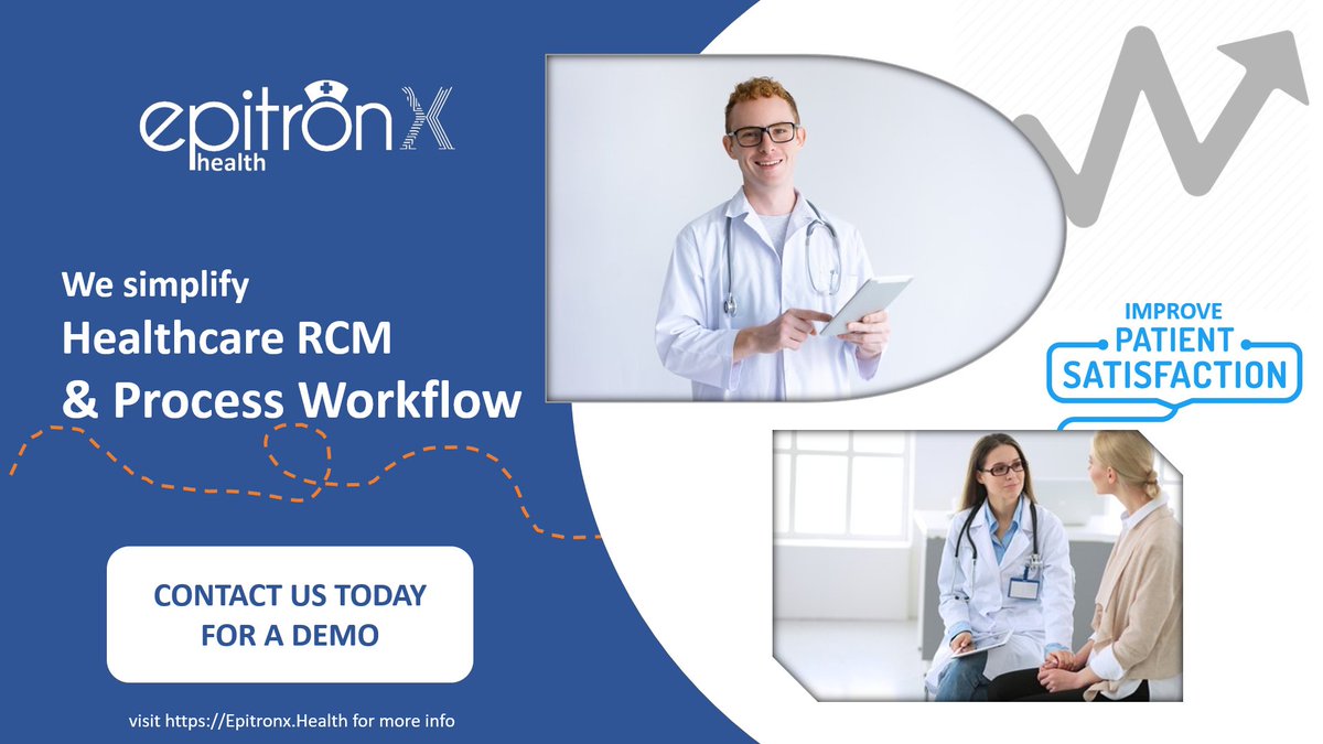 epitronx's tweet photo. Healthcare Professionals - Learn how your team can reduce time for backend workflow and improve patient satisfaction. Schedule your free demo now.
https://t.co/0MAtdSGSsn
#healthcare #digitalhealth #healthtech #innovation #rcmservices #processimprovement https://t.co/zpNXA06knn