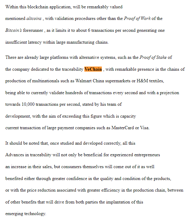 eisenreich's tweet photo. VeChain x University of Barcelona πͺπΈ
Already working with Walmart China and H&M, VeChain is able to validate hundreds of transactions every second, with a projection towards 10,000 TPS. βοΈ
Full Pdf π
https://t.co/AnYkLwiL1n
#VeChain $VET #VeFam #VeSearch https://t.co/smxpLrDTpM