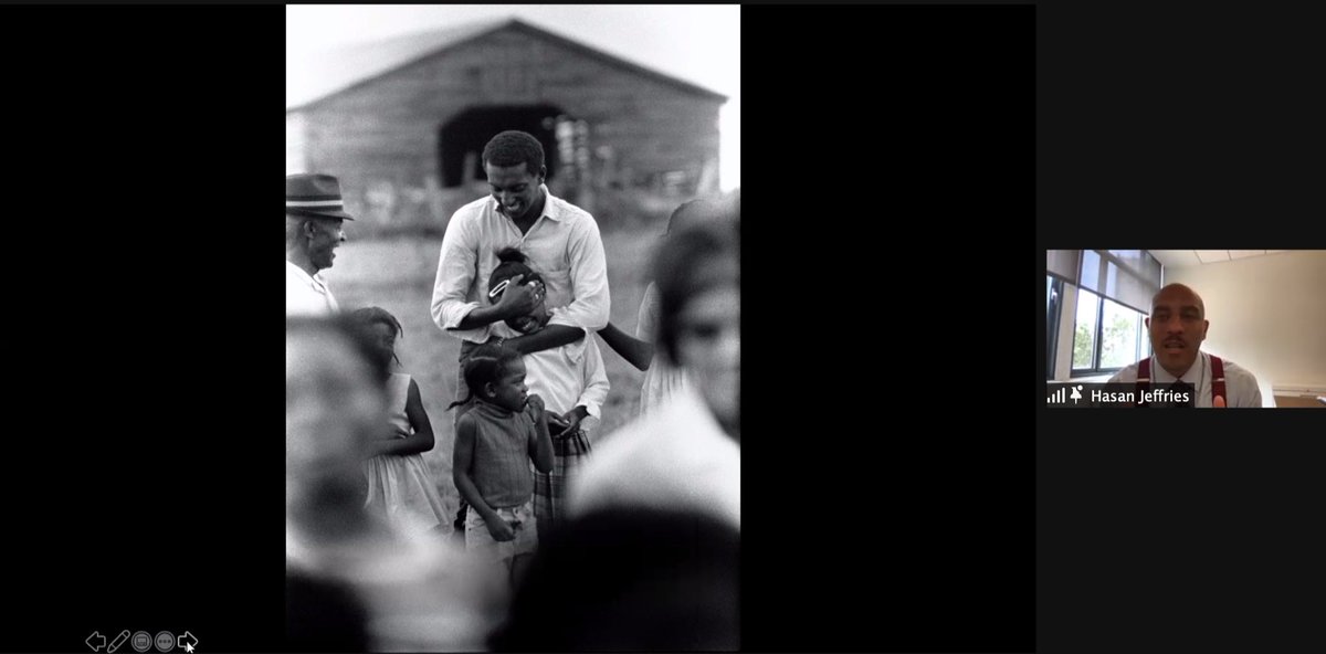 A_R_Vigil's tweet photo. “This symbolizes to me what the relationship was between SNCC and the community.” - Dr. Hasan Kwame Jeffries
Pictured, Stokely Carmichael #NEHCRM https://t.co/V5MI3SKpBe