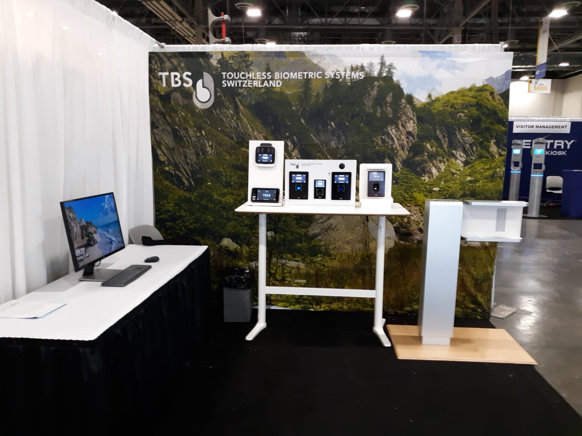 TBSBiometrics's tweet image. Good morning from #ISCWest2021 day 2! Come visit us at Booth 8066 and discover #touchlessbiometrics the new normal with TBS
