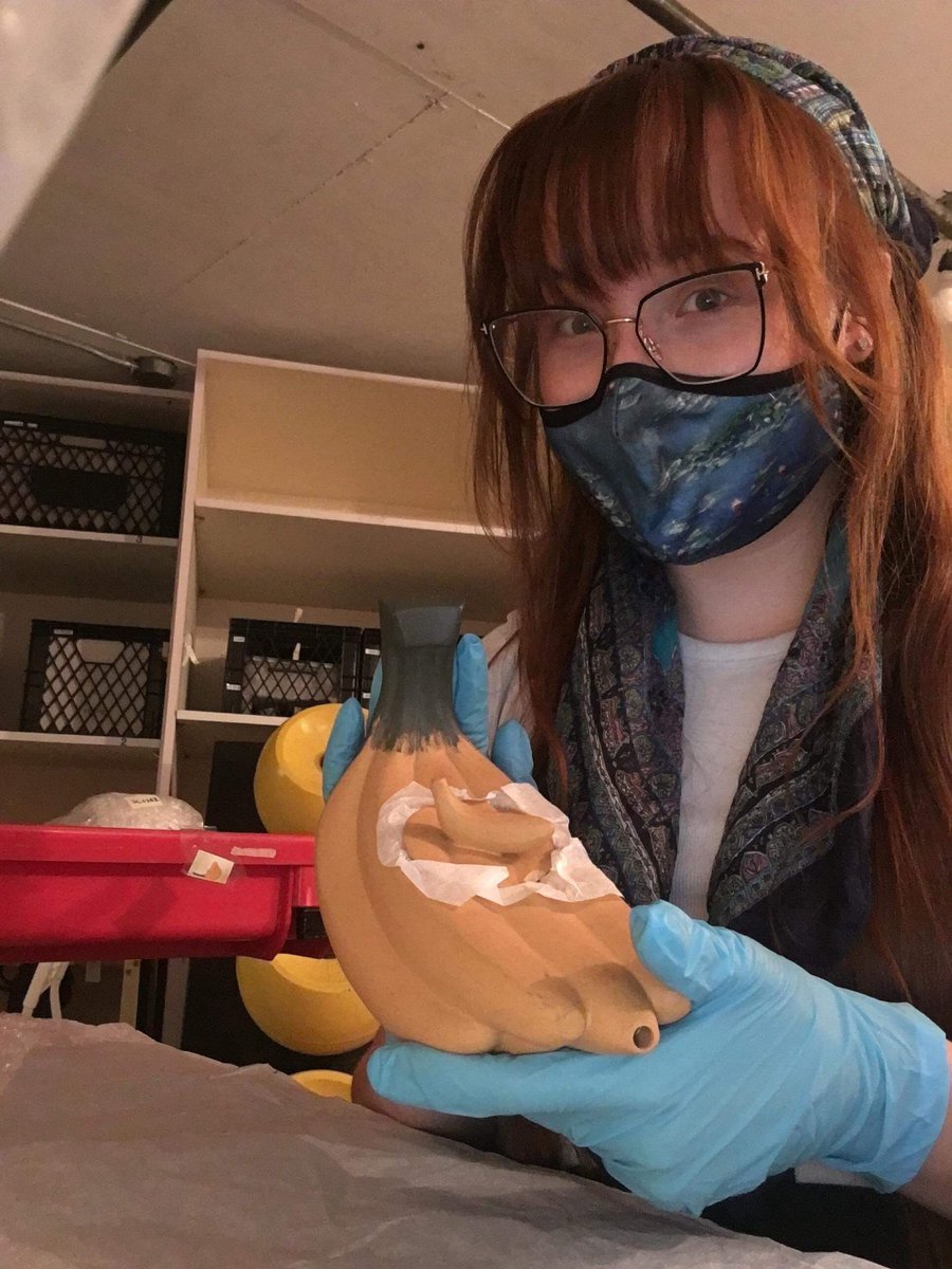 MMC_Students's tweet photo. Name: Kennedy Neumann
Site: @artgalleryvic 
Role: Collections Intern - Conducting an assessment of the gallery's Study Collection 

Fun Fact: The AGGV has one of the most extensive collections of Asian Artworks in North America!

#mmc #intern #collections #careergoals #BC https://t.co/zLsWv7eku0