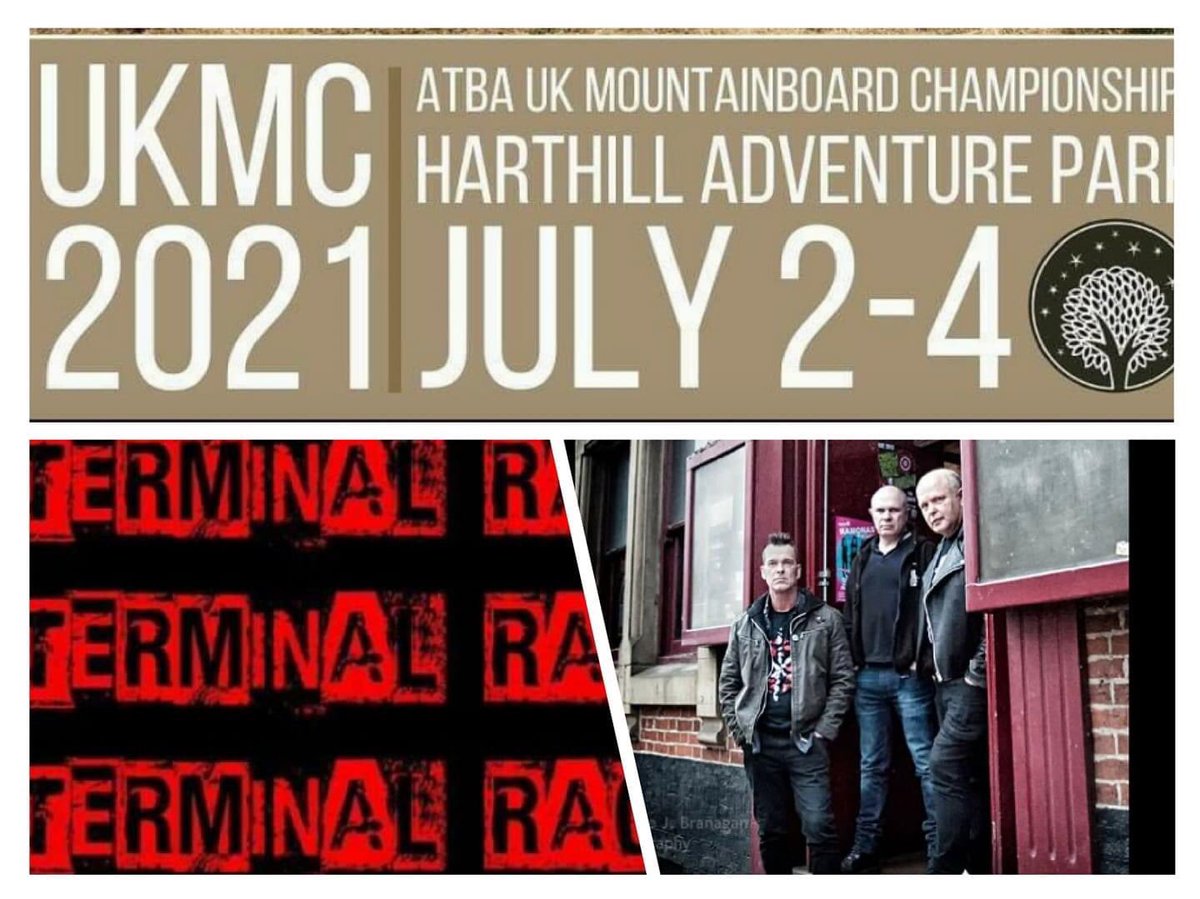 This Saturday night - postponed from 3rd July - we are playing at the UK Mountainboard championships at Harthill Adventure Park nr Chester. 
Our first gig since before the first lockdown. 
See you there!!!!!!
#Punk
#PunkRock