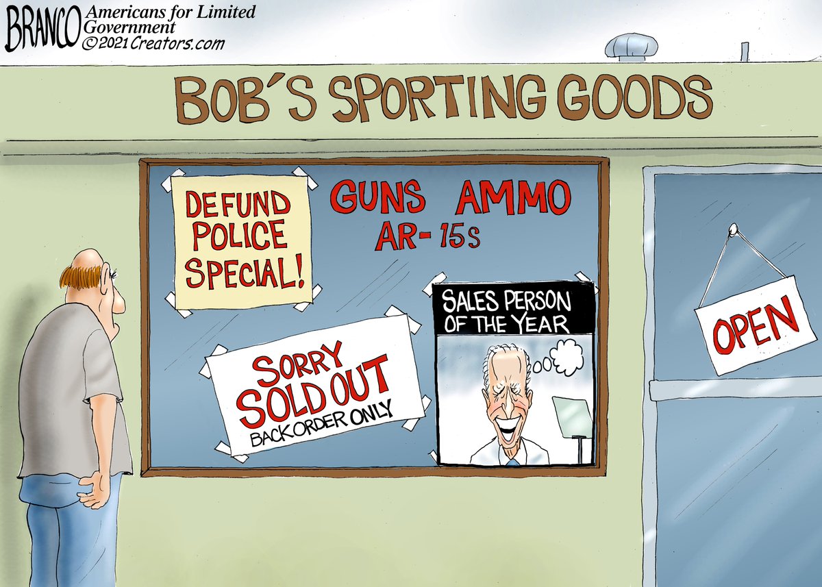 LimitGovt's tweet photo. Ironically, Joe Biden has been a highly effective gun salesman.
#bidensamerica
#2ndamendment
#2ndthat
#guns
#democrats
#gungrabbers
#freedom
#tyranny https://t.co/lrlVmJ1O0p