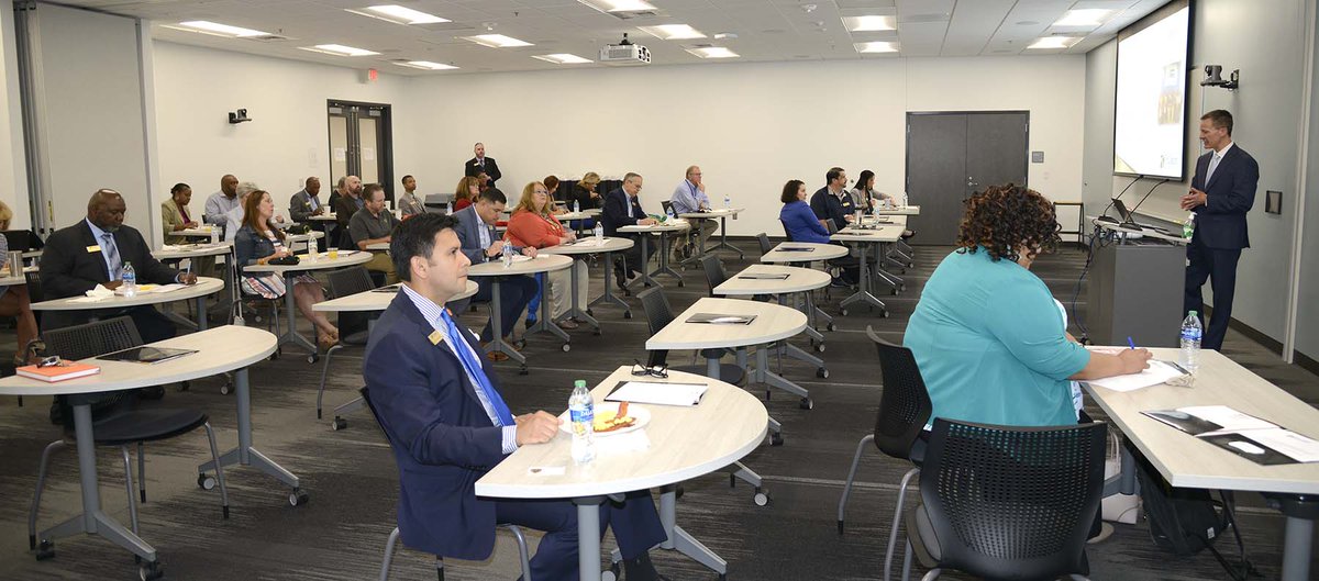 TCTC's Board of Visitors met today &amp; learned about the new Police Pre-Academy Training certificate program from Dr. Chris McFarlin, dept. head for public services. The four-course program can provide a simple path to becoming a law enforcement officer. tctc.edu/programs/caree…