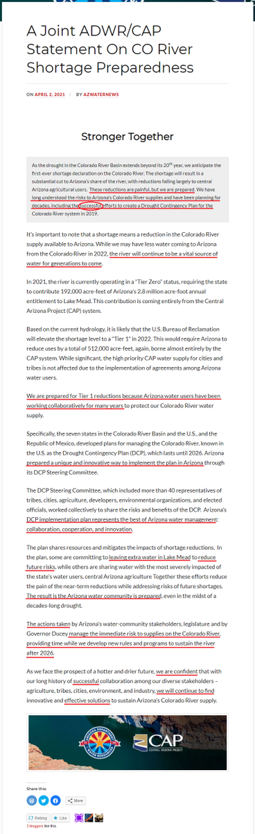HacheHacheiii's tweet image. Hypocrisy at it's best... April 2 &amp;amp; April 15th 2021,  @azwater @CAPArizona Joint Statements... Proclaiming success!🙄🧐 #DCP #LBDCP #AZDCP #AZleg