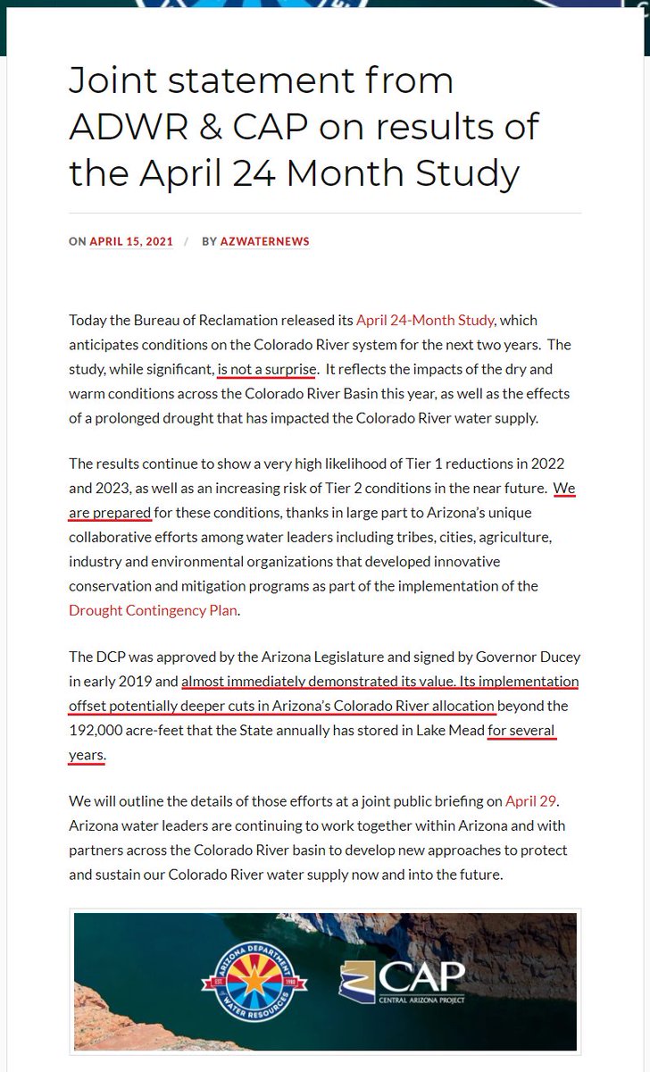 HacheHacheiii's tweet image. Hypocrisy at it's best... April 2 &amp;amp; April 15th 2021,  @azwater @CAPArizona Joint Statements... Proclaiming success!🙄🧐 #DCP #LBDCP #AZDCP #AZleg