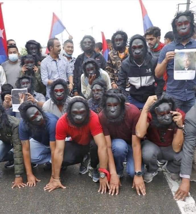 nepalidevendra's tweet image. वास्तविकता आज थाहा भयो कि केपि वोलिका कायकर्ता लाई किन हनुमान भनिएको रहेछ भन्ने कुरो 😂😂