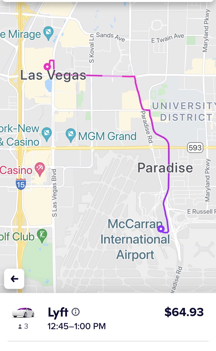 RachelFuetsch's tweet photo. @AskLyft, why is it so much more expensive to schedule a ride vs. grab one when I land at the airport?! https://t.co/jrHOrzl7Hy