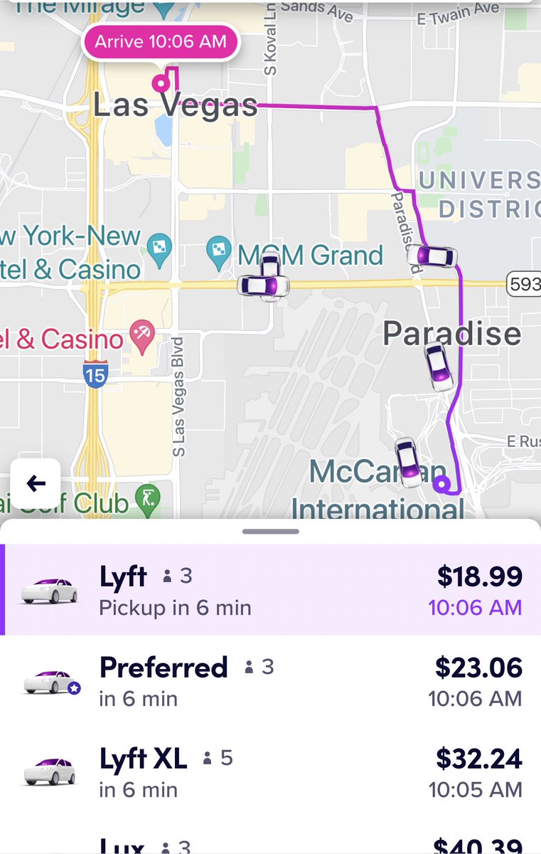 RachelFuetsch's tweet photo. @AskLyft, why is it so much more expensive to schedule a ride vs. grab one when I land at the airport?! https://t.co/jrHOrzl7Hy