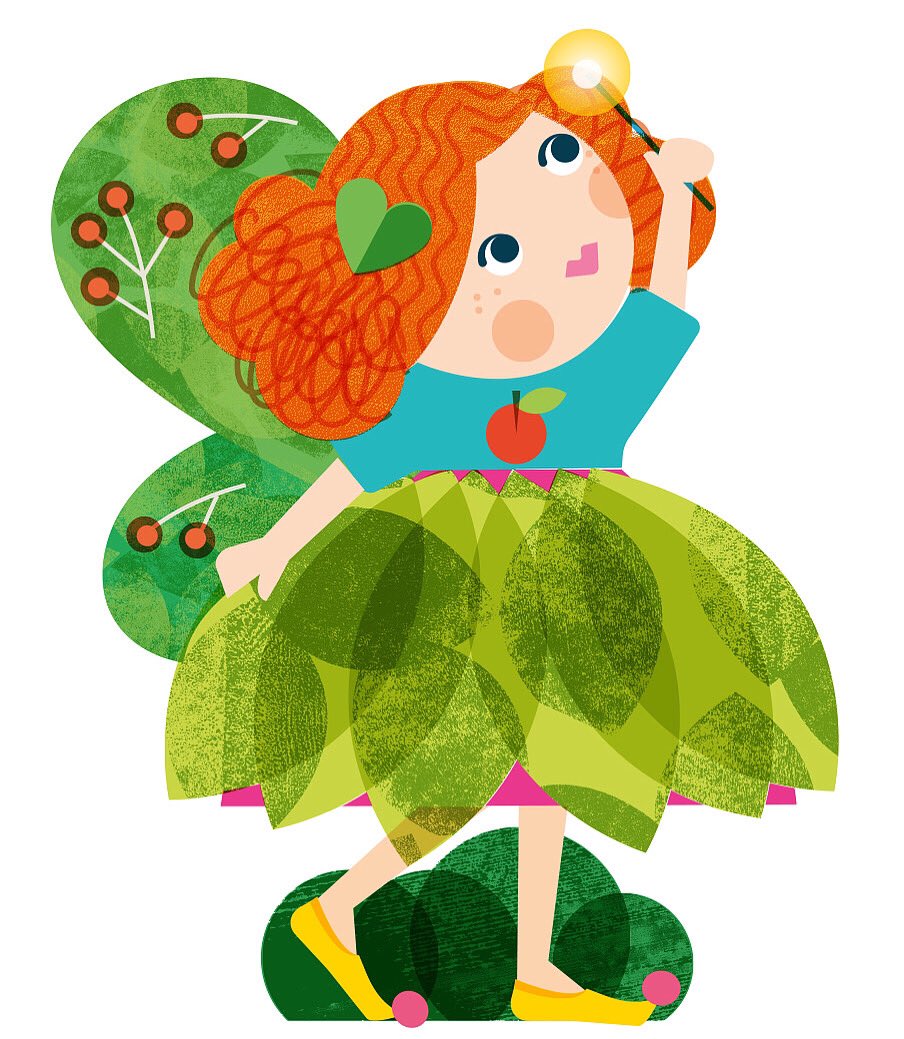 Little tree fairy recently designed for <a href="/QuartoKids/">Quarto Kids</a> @BrightChildrens <a href="/Raspberry_Books/">Raspberry Books</a> #illustration #kidsillustration #fairy #cute