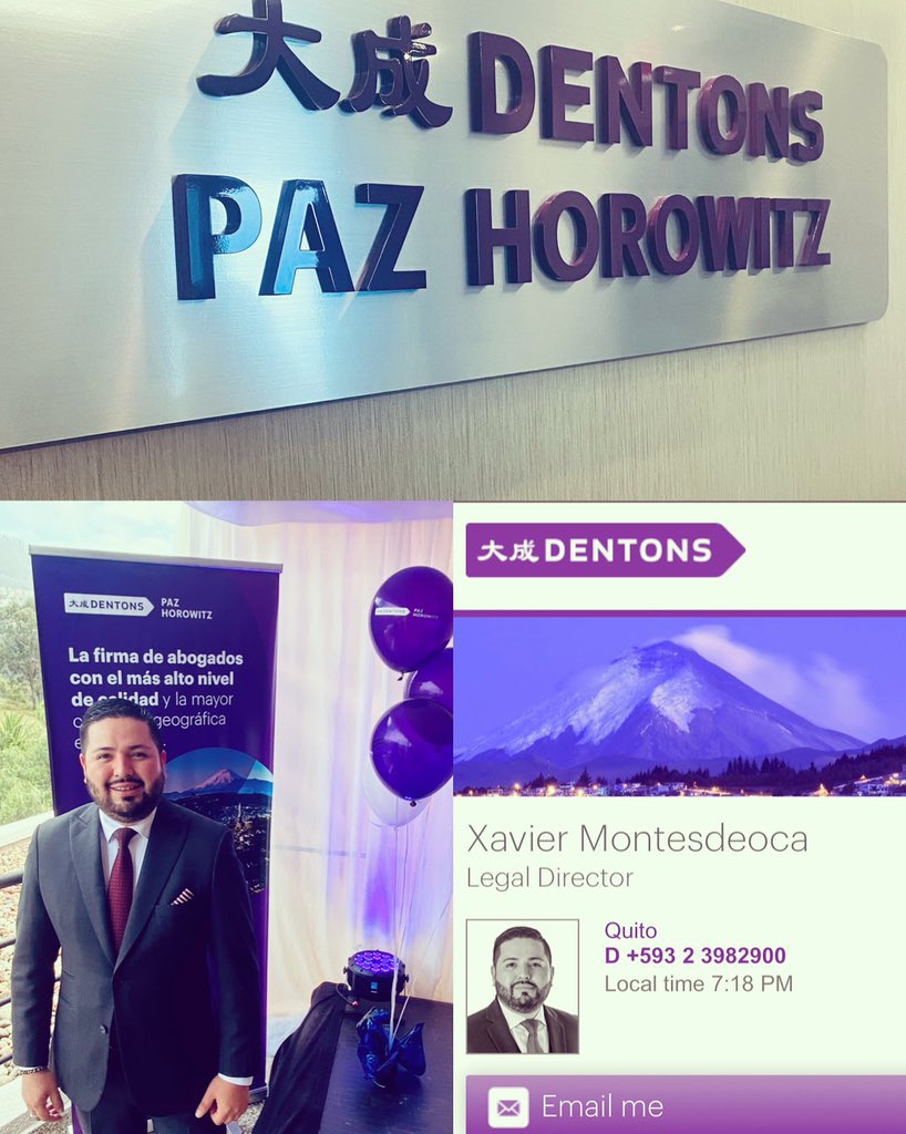 🌎Estimados Clientes y Amigos🌎

La firma de abogados @PazHorowitz con 30 años de experiencia en el mercado de servicios legales y un principio ético bajo su lema “Doing well by doing it right” ha realizado la combinación con la firma internacional 
<a href="/Dentons/">Dentons</a>.