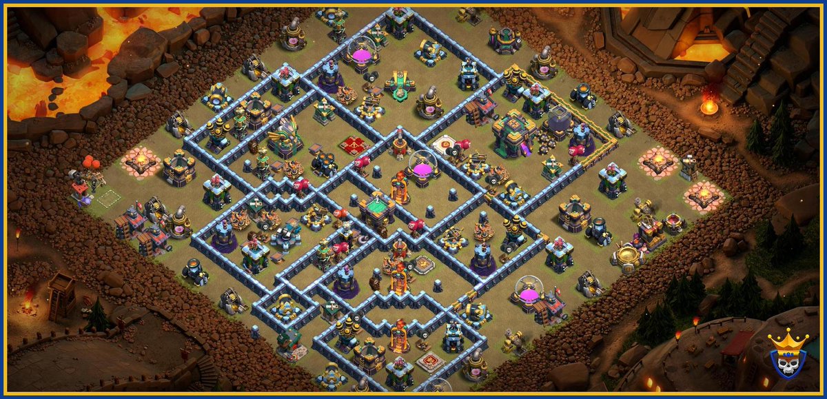 ClashChamps's tweet photo. What attack strategy will you use to triple this Champ base?⚔🌟😤

☑Get this base here 👉 https://t.co/3XjudG5sR9

Join us on Discord 👉 https://t.co/wvXaT15MEL

#Clashon #ClashOfClans #Cocbases #Th14warbase https://t.co/fyU8CyV2iA