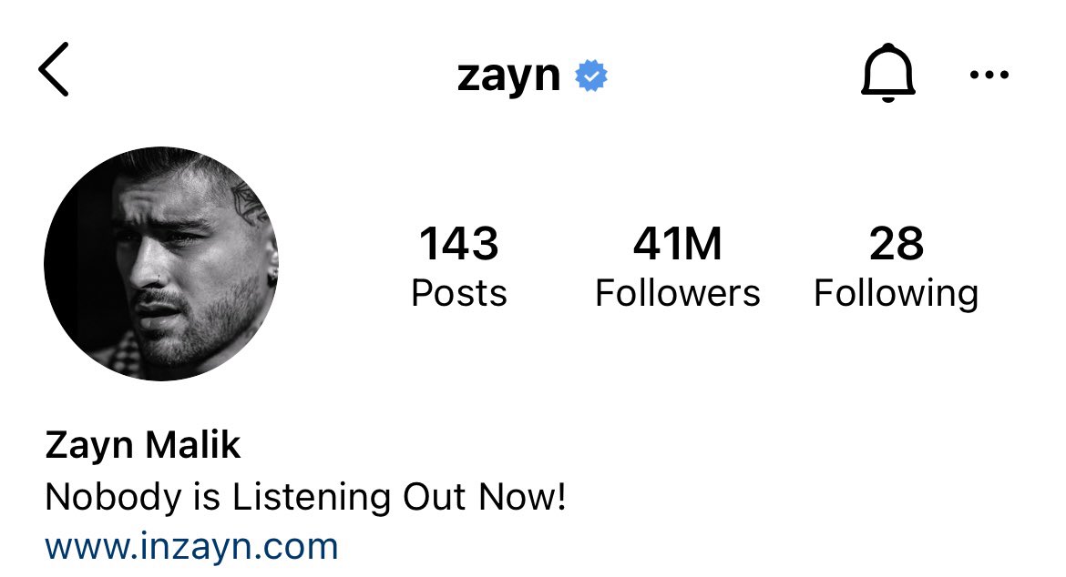 Congratulations <a href="/zaynmalik/">zayn</a> for surpassing 41 million followers on Instagram 🎉
