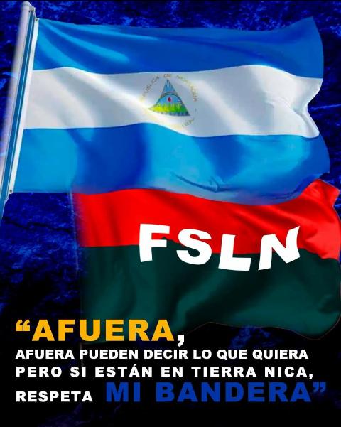 Aqui se respeta nuestros sinbolos patrio biba nuestra rebolusion sandinista