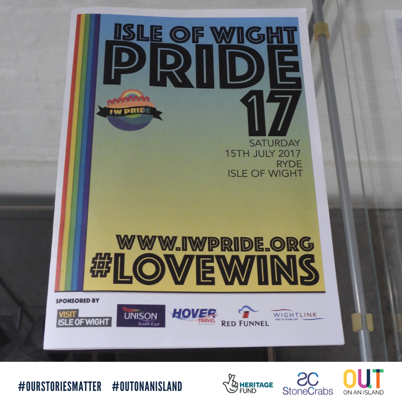 Last Wednesday's artefact revealed! This programme is from the 1st ever @IWPride, back in 2017. Well done to those that guessed right 👏

#OutOnAnIsland #OurStoriesMatter #AnUntoldHeritage #LGBTQ #LGBTQHeritage #LGBTQHistory #IsleOfWight #IOW #IsleOfWightPride