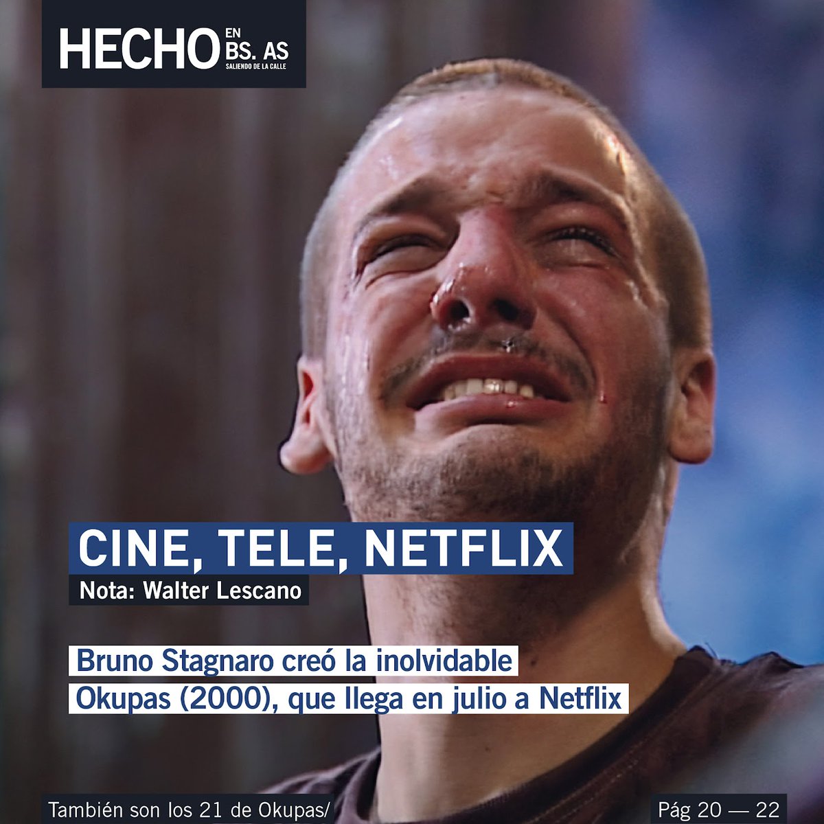 En nuestro número de julio, hablamos con Bruno Stagnaro, director de Okupas, que hoy llega a <a href="/CheNetflix/">CheNetflix</a> ¡No te la pierdas!

✍🏾 @walterisaaclezcano 
📸 Gentileza BS

#hechoenbuenosairesempresasocial #hechoenbuenosaires #hecho #okupas #okupasennetflix #santiagomotorizado