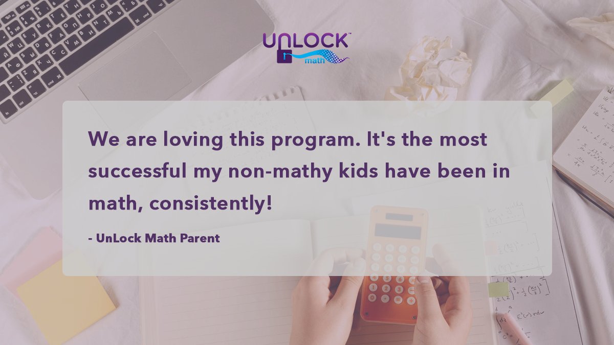 UnLockMath's tweet image. Discover the online curriculum that&apos;s unlocking math potential around the globe: unlockmath.com

#OnlineMath #MathCurriculum #UnLockMath #MakeMathMeaningful