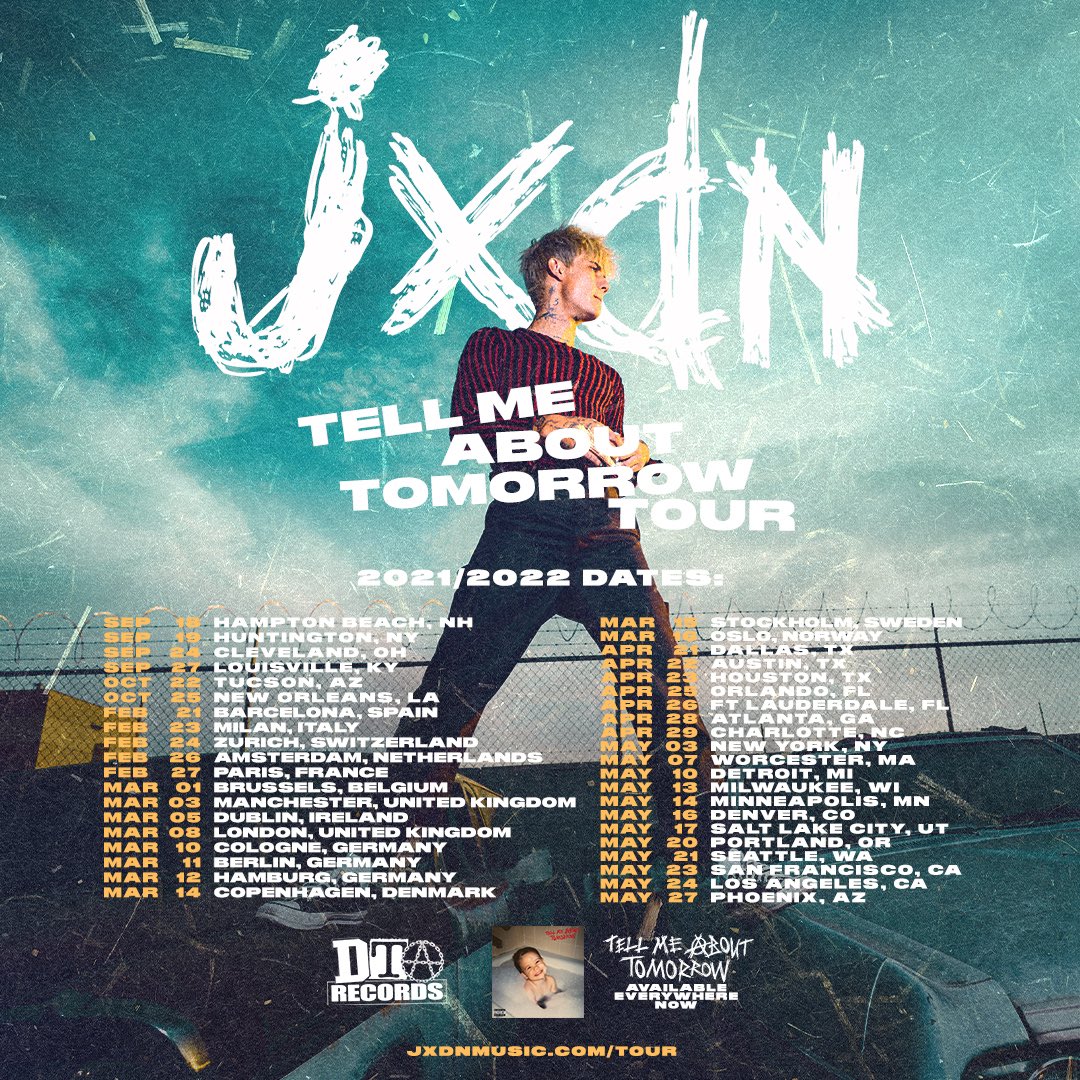 I'M HEADLINING MY OWN FUCKING TOUR STARTING THIS FALL
An actual dream come true. Tickets on sale this Friday at 10am local don't miss it <3 jxdnmusic.com/tour