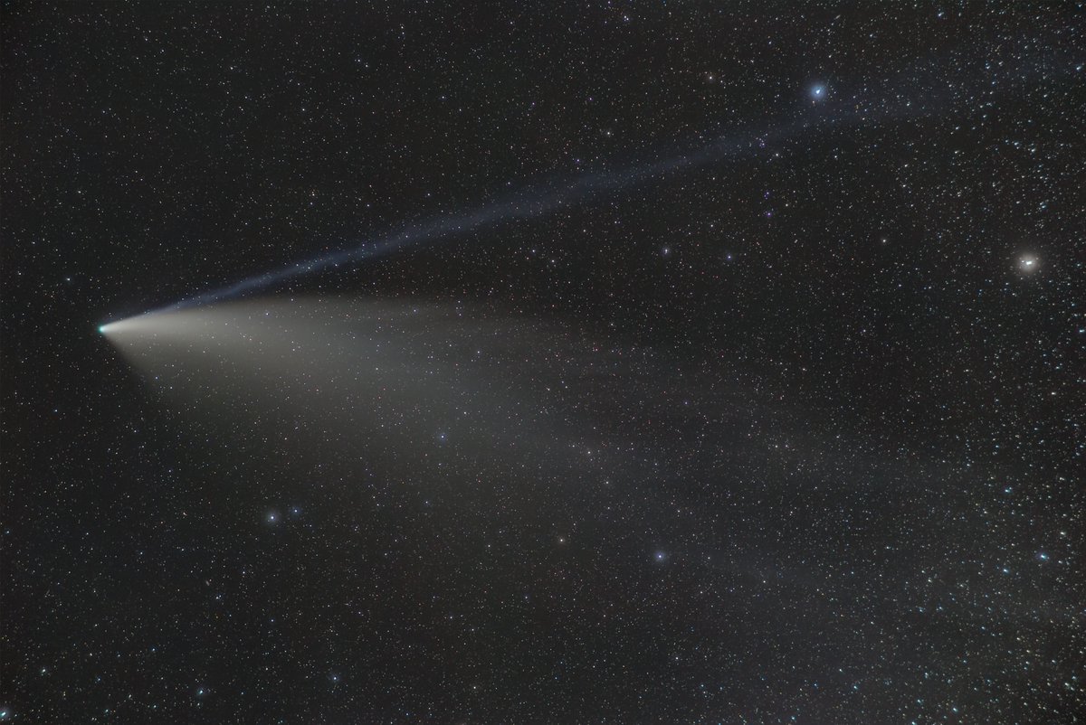 Derek Smale (@universemotion) on Twitter photo On this day in 2020, I stood under the dark skies of <a href="/dartmoornpa/">Dartmoor National Park</a> looking up at the beautiful C/2020-F3, more commonly known as Comet Neowise. Having swung around the sun, it was heading back out into the solar system, to return in around 6,800 years!
#Neowise #Astrophotography On this day in 2020, I stood under the dark skies of <a href="/dartmoornpa/">Dartmoor National Park</a> looking up at the beautiful C/2020-F3, more commonly known as Comet Neowise. Having swung around the sun, it was heading back out into the solar system, to return in around 6,800 years!
#Neowise #Astrophotography