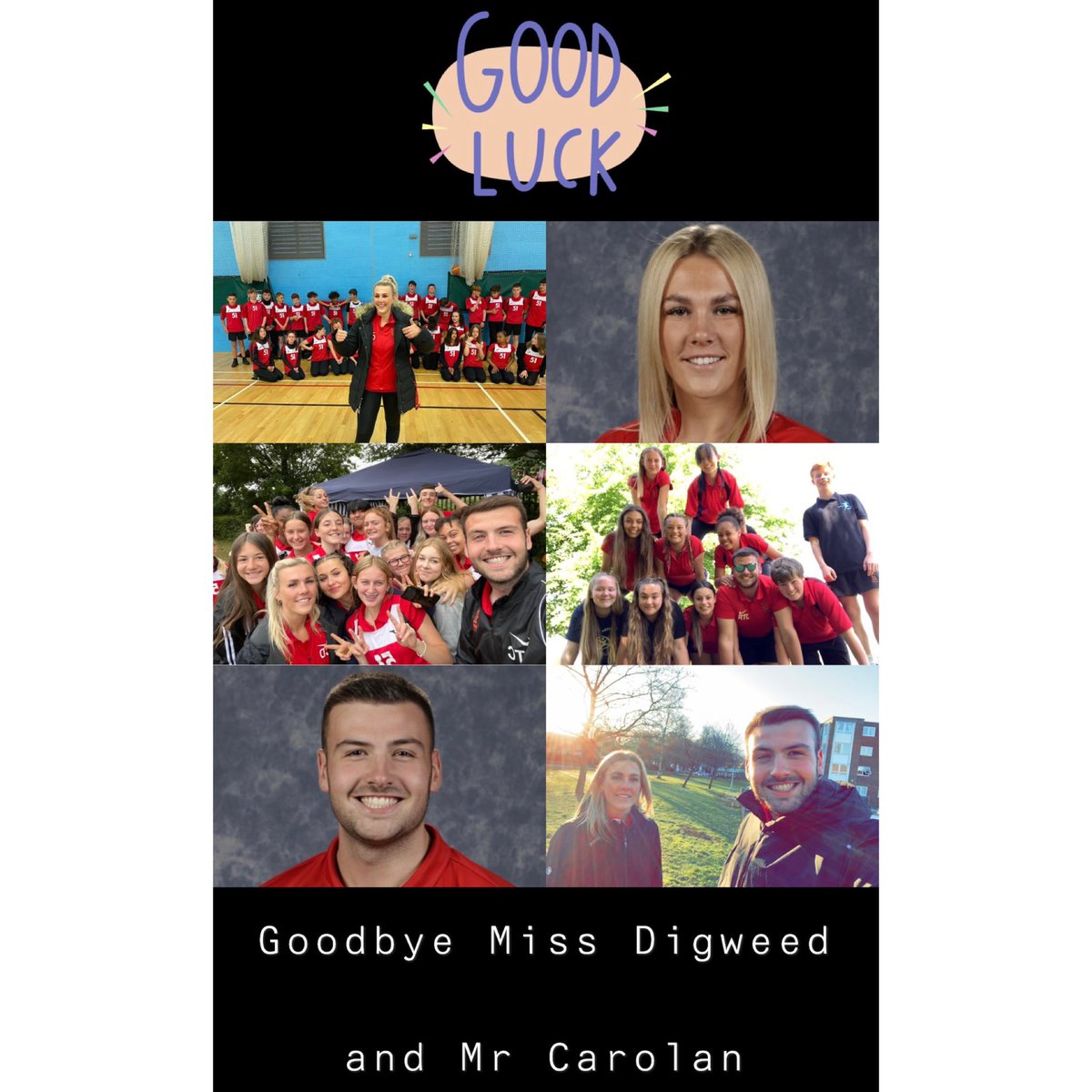 ridgewaypedept's tweet photo. ‼️👋GOODBYE MISS DIGWEED AND MR CAROLAN🎗‼️

As we reach the end of yet another school year, we say goodbye to 2 members of the PE Department who are moving on, both for promotions - Miss Digweed and Mr Carolan. https://t.co/MRH1vtwVrx