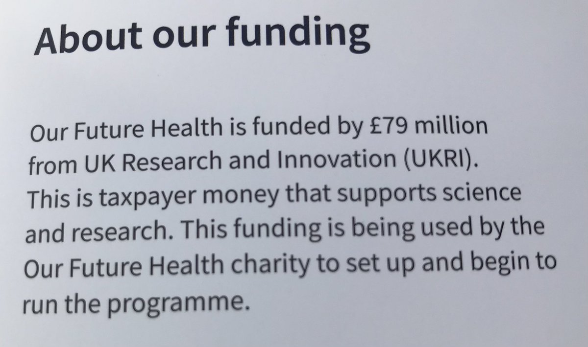Went to give blood <a href="/GiveBloodNHS/">NHS Blood Donation 🩸🩹</a> and got recruited into the new <a href="/NHSuk/">NHS</a> Our Future Health study. Look to see who it’s funded by and find that it’s us <a href="/UKRI_News/">UK Research and Innovation</a> #SmallWorld