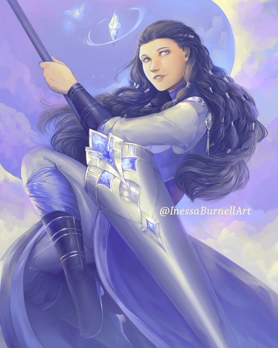 Inessab_art's tweet photo. Made this yearly this year to experiment with colors and textures!
__________
This piece is available in print!
https://t.co/GsY96vPeRl
__________
#art #fantasy #knight #bluelancer #lancer #digitalart #illustration https://t.co/f7NRRYKRy0
