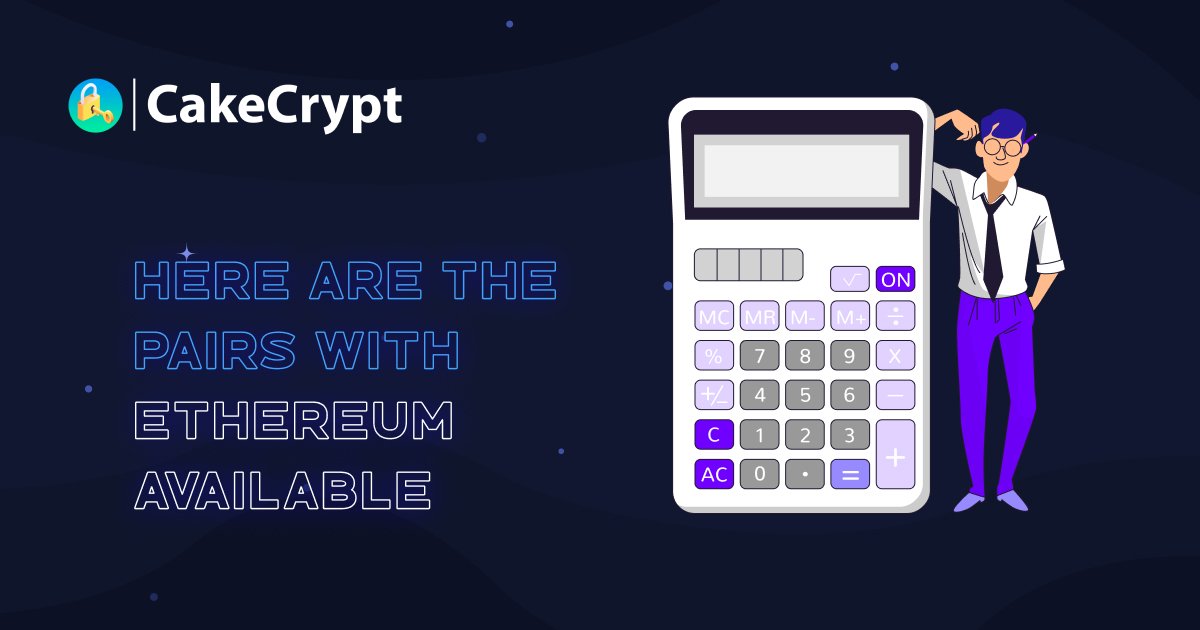 cakecrypt's tweet photo. Here are the pairs with Ethereum available!

🔶RAMP - ETH LP
TVL: $5,7k
APY: 474,6%

🔶WOO - ETH LP
TVL: $2,9k
APY: 849,5%

🔶RENDOGE - ETH LP
TVL: $9,3k
APY: 326,3%

Connect your wallets and start earning with the most attractive APYs: https://t.co/ayewboQkIg https://t.co/TOeae8F9SF