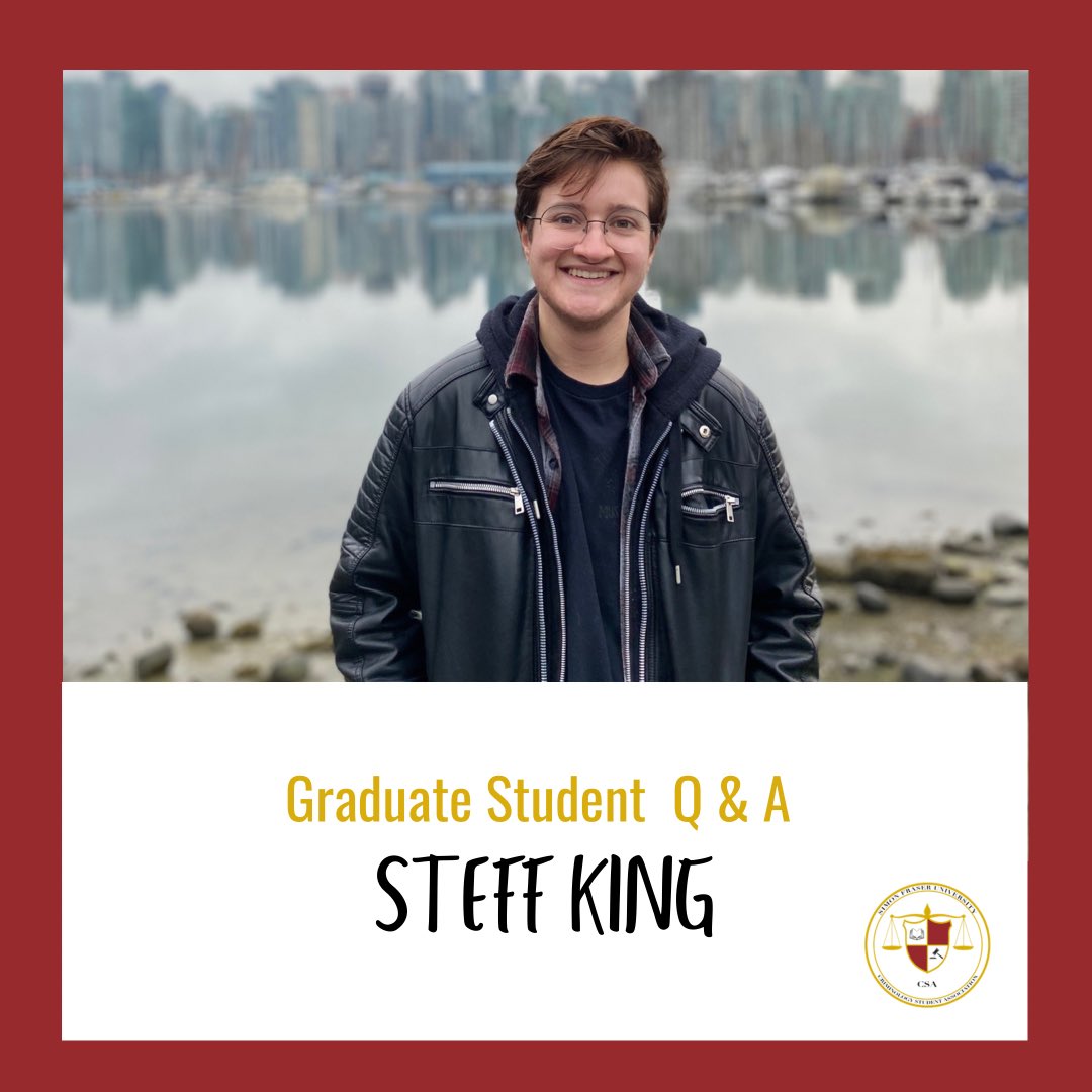 We’re back with another Grad Student Q&amp;A! Today, meet Steff, an SFU MA student and TA. Visit our Instagram (linked below) to find out more about Steff’s favourite classes to TA and their research interests!

instagram.com/p/CRj8Q-ZMoqP/…