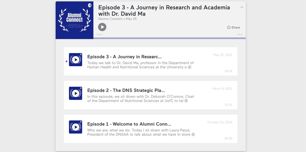 Looking for new podcast recommendations? Check out the Department of Nutritional Sciences Alumni Association’s podcast DNS Alumni Connect! 
🎧
It covers a wide array of health and nutrition topics &amp; profiles different DNS alumni. bit.ly/3BpAL0U
