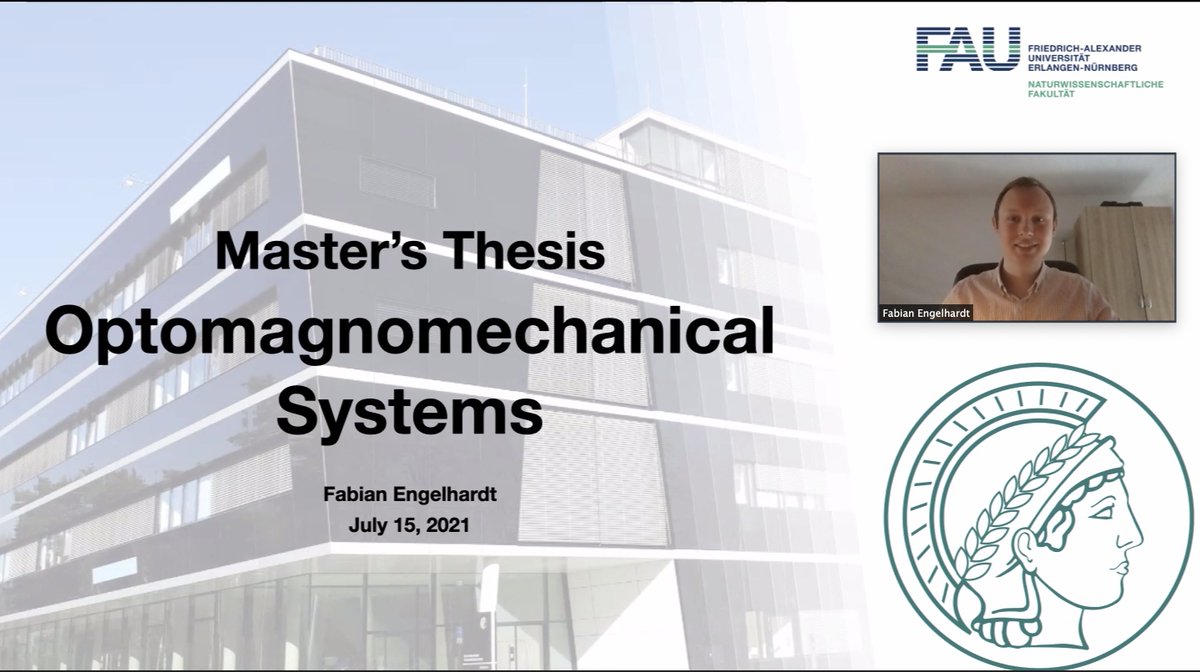 Viola Kusminskiy Group (@rg_vkusminskiy) on Twitter photo Last week Fabian defended his Master thesis in our group <a href="/MPI_Light/">Max Planck Institute for the Science of Light</a>. Congratulations Fabian! 🥳 Last week Fabian defended his Master thesis in our group <a href="/MPI_Light/">Max Planck Institute for the Science of Light</a>. Congratulations Fabian! 🥳