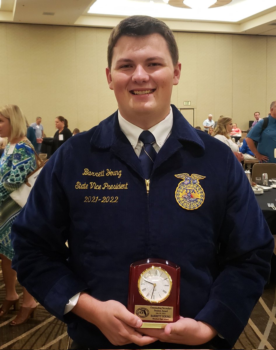 Congratulations to Barrett Young,  FACTE's Secondary CTE Student of the Year #facte #facteconference2021 #CTEWorks #suwanneecountyproud <a href="/suwanneertc/">RIVEROAK Technical College</a>