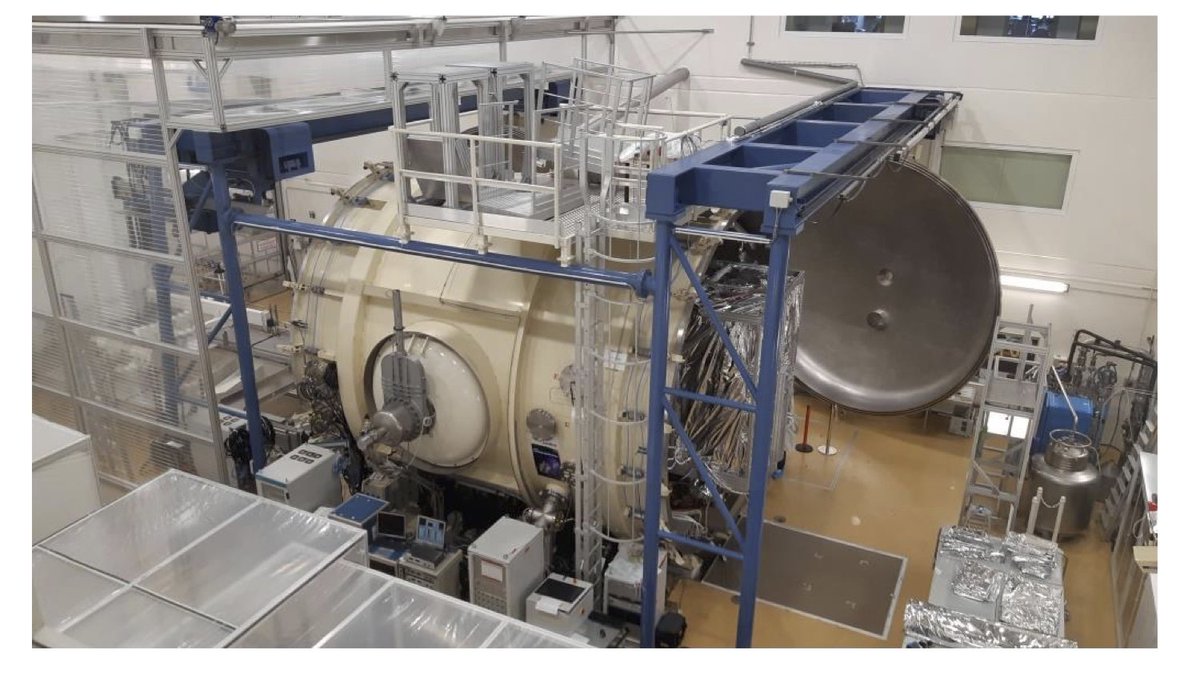 The extended PLM contains the Euclid telescope and the two carefully aligned scientific instruments and was held in under space conditions with cryogenic temperatures (up to -150 degrees centigrade) and vacuum.