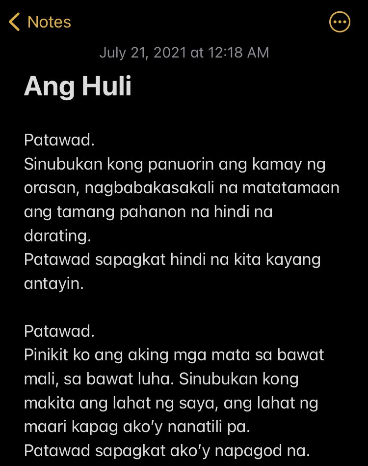 sptmberthoughts's tweet image. Ito na ang huli.

-S