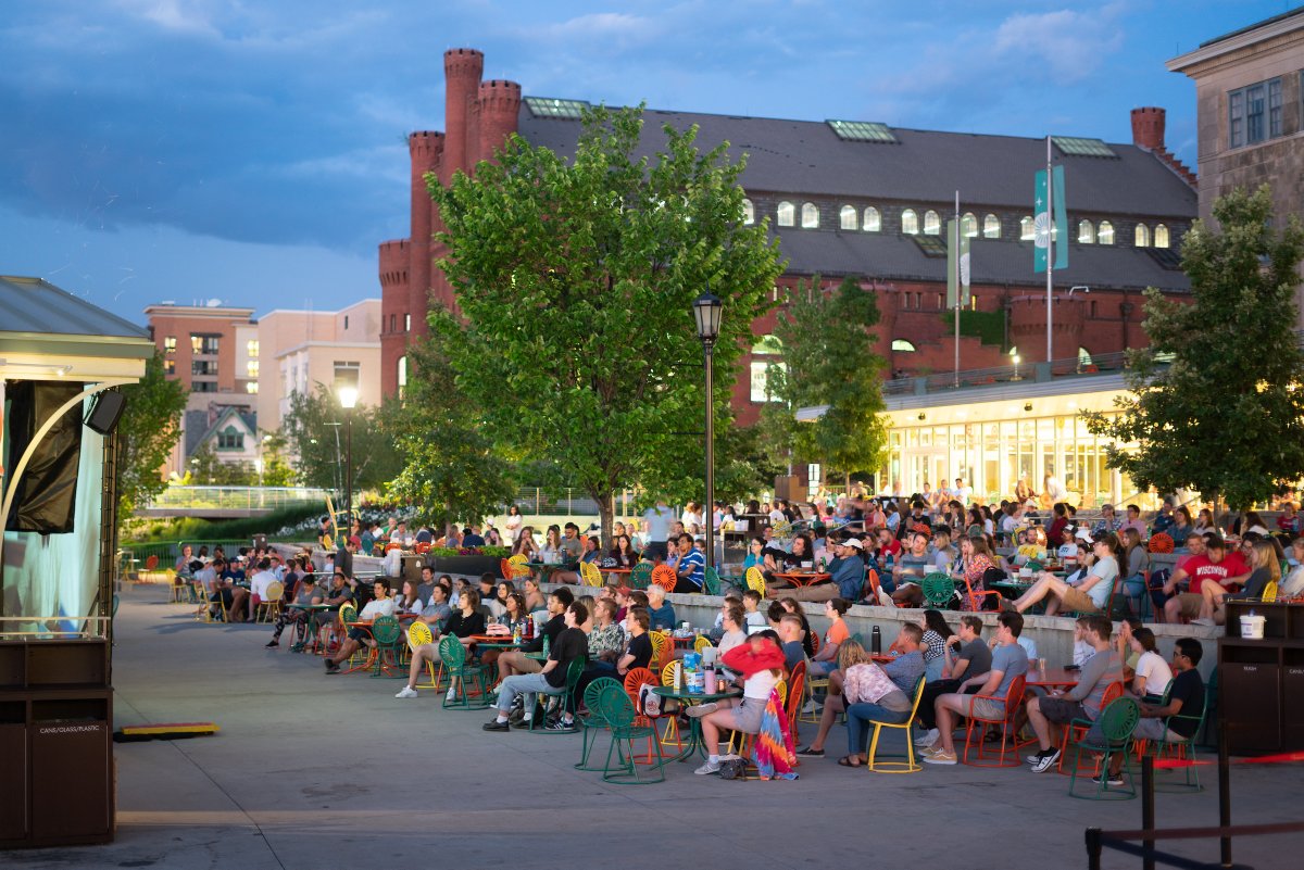 WisconsinUnion's tweet photo. 🦌🏀 💚 Bucks in 6  💚 🏀 🦌

Join us on the Memorial Union Terrace and watch the Milwaukee Bucks go head-to-head with the Phoenix Suns in the 2021 NBA Finals at 8 p.m. this evening (7/20): https://t.co/ta4uXentFA

#FearTheDeer #BucksIn6 #NBAFinals https://t.co/Ksf0fHuE2x