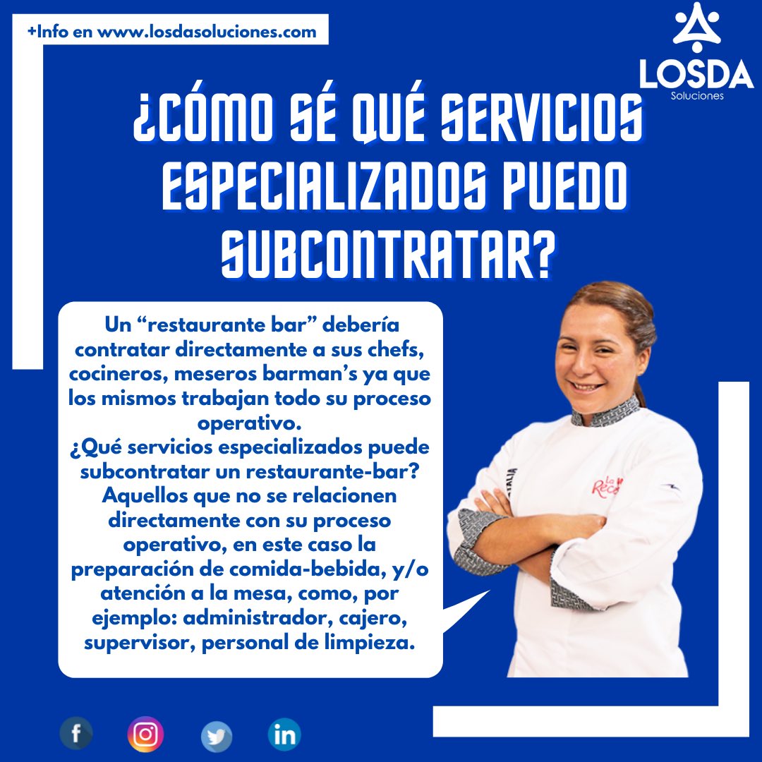 LosdaSoluciones's tweet photo. 🔹 ¿Cómo sé qué servicios especializados puedo subcontratar?🔹 

Aquellos que no se relacionen directamente son el proceso operativo de tu empresa. 
🏢 📉 🔝 
Aquí un ejemplo. ✅💡👇🏼 https://t.co/4FP1Pen1oZ