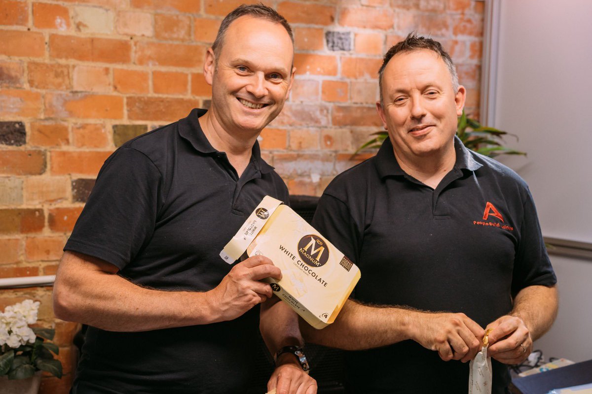 🍦 CHEERS BOSS 🍦 

What a hot &amp; muggy few days we’ve had 🥵

Our barn has many advantages with beautiful features but it does not tackle the elements well ⚠️

Managing Director Simon Acres along with Group Marketing Director Kordian Pach brought the team well deserved ice creams