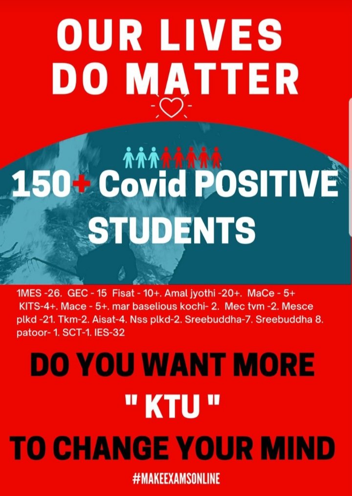 __mattai__'s tweet photo. Our lives do matter🥺. #makeexamsonline #s6againstktu #ktu #ktuexamsreshedule https://t.co/xfUB2qVkwS