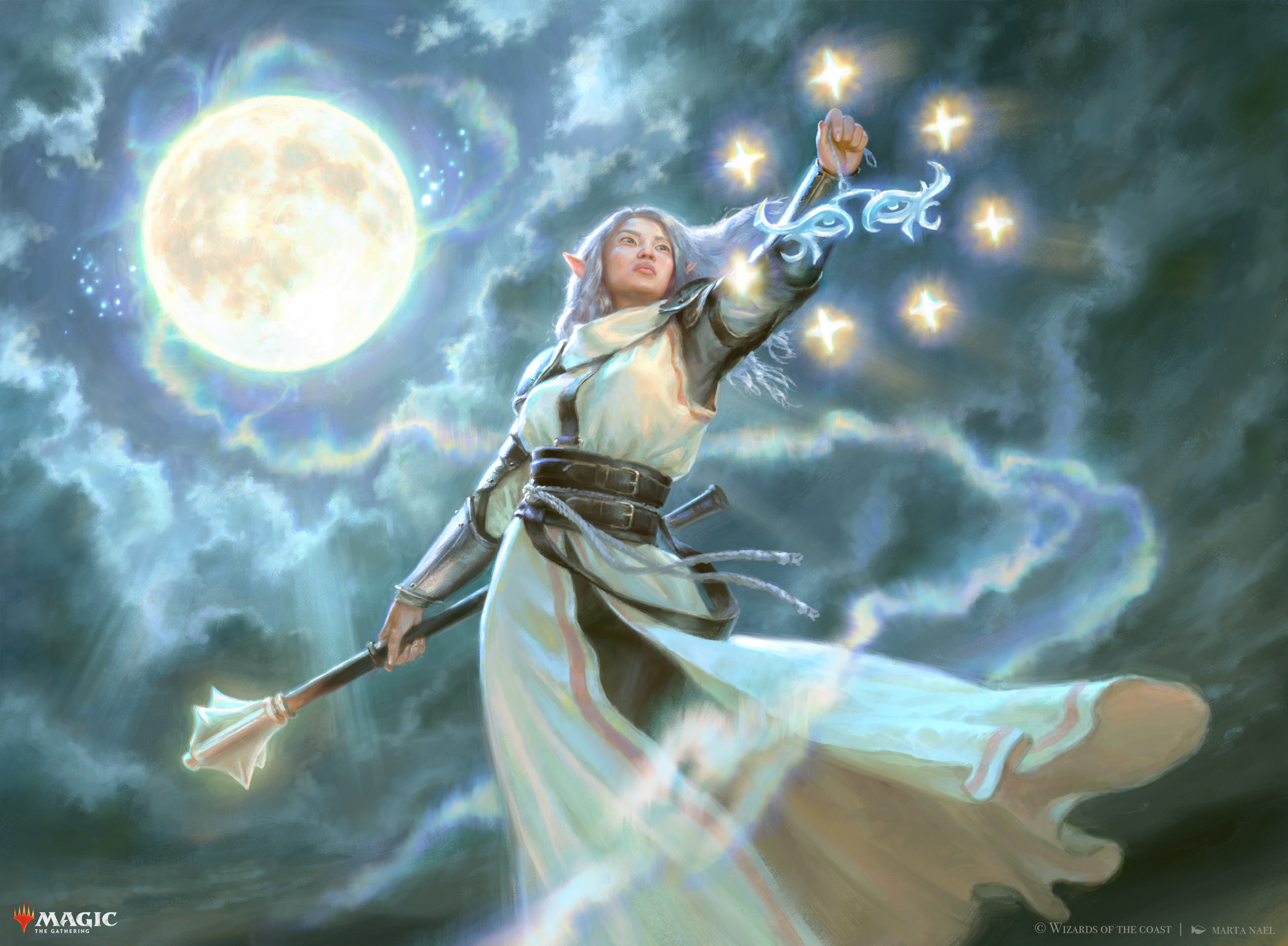 Marta Nael ✨ on X: ""Moon-Blessed Cleric" For #MTGDND - Adventures in the  forgotten realms. I had a lot of fun with this one! 🌙✨ AD: Zack Stella  https://t.co/x7YD5OblIU" / X