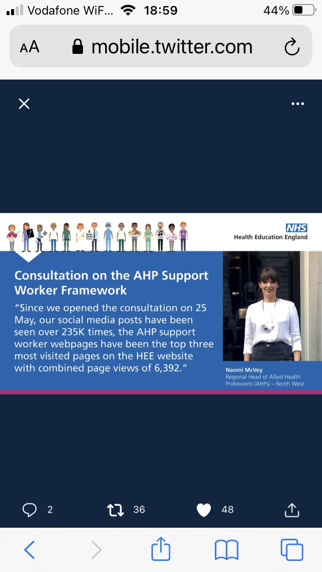 The energy, commitment & passion of our wide organisational &system colleagues across England is breathtaking driving AHP workforce #TeamAHP @NHS_HealthEdEng The engagement in our coproduced programmes is fabulous #AHPPracticeLearning #AHPFaculties Lots to do #strongertogether